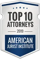 Top 10 Attorneys 2019 badge