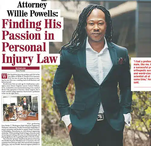 Attorney Willie Powells: finding his passion in his personal injury law
